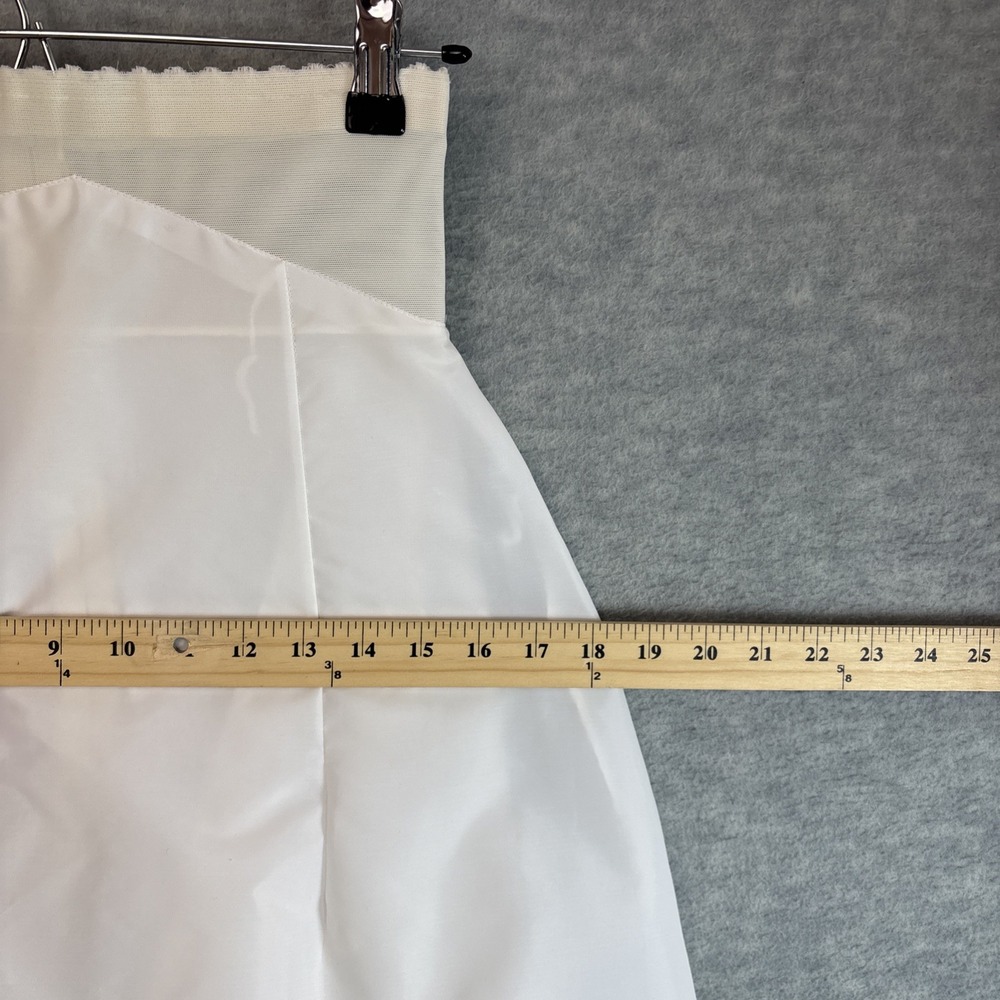 Vintage Crinoline Full Maxi Slip S/XS Petticoat White Bridal Layered Zipper - Picture 16 of 16